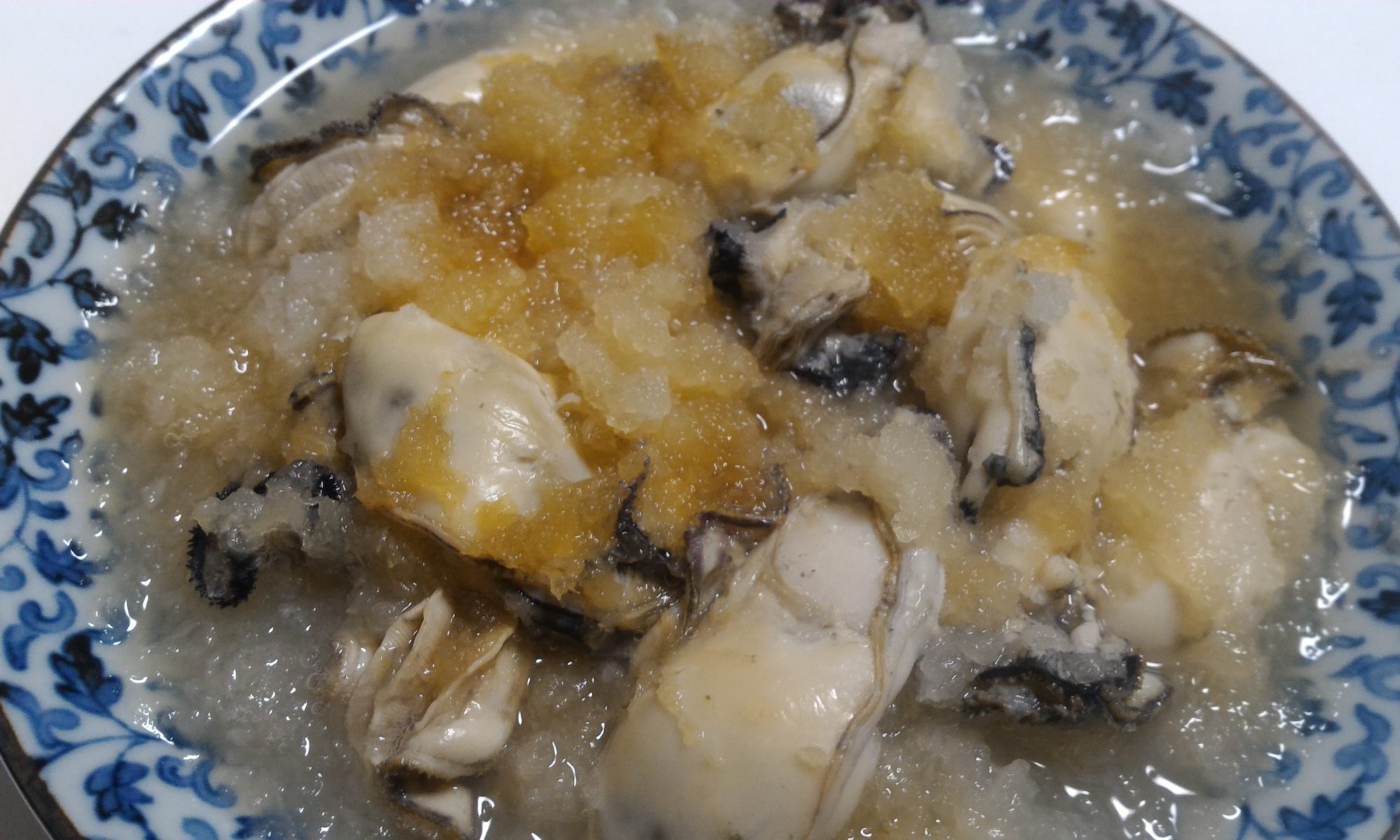 牡蠣の大根おろし酢醤油和え