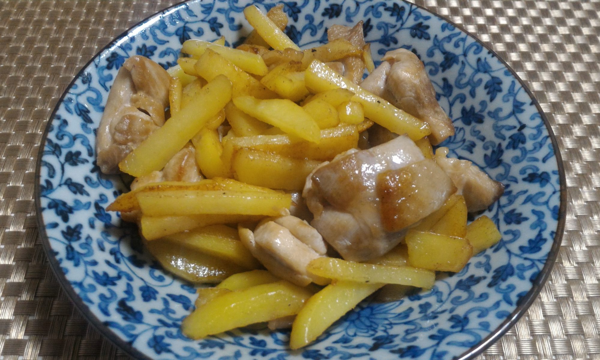鶏モモ肉とジャガイモの炒め物2